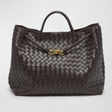 Luxe Weave Leather Tote Bag