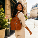 The Valenne | Refined Pebbled Leather Backpack