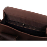 The Amorette | Walnut Leather Messenger Bag