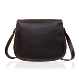 The Amorette | Walnut Leather Messenger Bag
