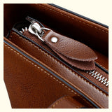 The Arabella | Chestnut Leather Tote Bag