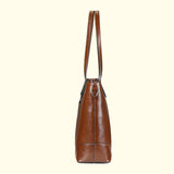 The Arabella | Chestnut Leather Tote Bag