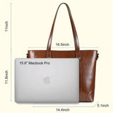 The Arabella | Chestnut Leather Tote Bag