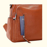 The Valenne | Refined Pebbled Leather Backpack