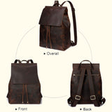 The Valmont | Buffalo Leather Backpack