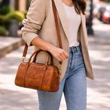 The Harperine | Premium Leather Boston Bag