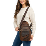 The Soren | Old-World Leather Sling Bag
