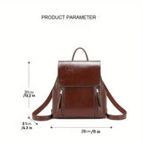 The Duclair | Premium Brown Leather Backpack