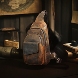 The Soren | Old-World Leather Sling Bag